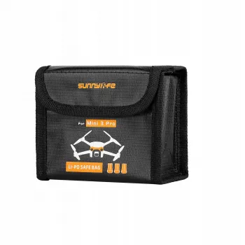 SUNNYLIFE Battery Carrying Case for DJI Mini 3 Pro / Mini 4 Pro - Holds 3 Li-Po Batteries (Black)