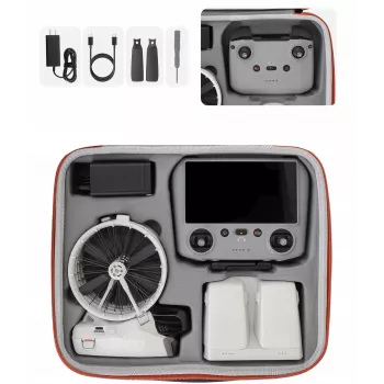 SUNNYLIFE XL Hard Case for DJI Flip Drone and Remote Controller - Orange