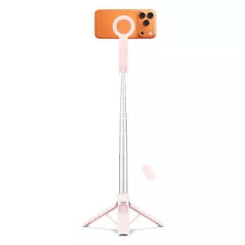 TECH-PROTECT L11S MagSafe Bluetooth Selfie Stick Tripod Pink