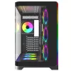 Rampage LYRON Mid Tower Gaming PC Case, 7x ARGB PWM Fans, Tempered Glass, Black
