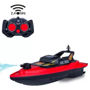 JAMARA Fire Speed RC Fireboat 2.4GHz with Water Spray Function