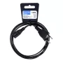 iBox KZ3 Power Cable, Euro 2-Pin to IEC C7 (Figure-8), Black
