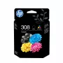 HP 308 Black/Tri-Color Original Ink Cartridge Combo 2-Pack