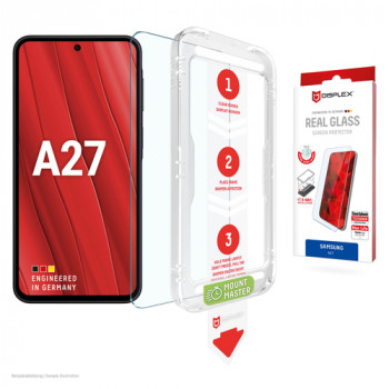 E.V.I. DISPLEX Real Glass Screen Protector for Samsung Galaxy A27 5G (Tempered Glass, 9H, 0.33 mm, Clear)