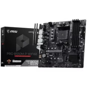 MSI PRO B550M-P WiFi6E Motherboard (B550, AM4, mATX, AMD)