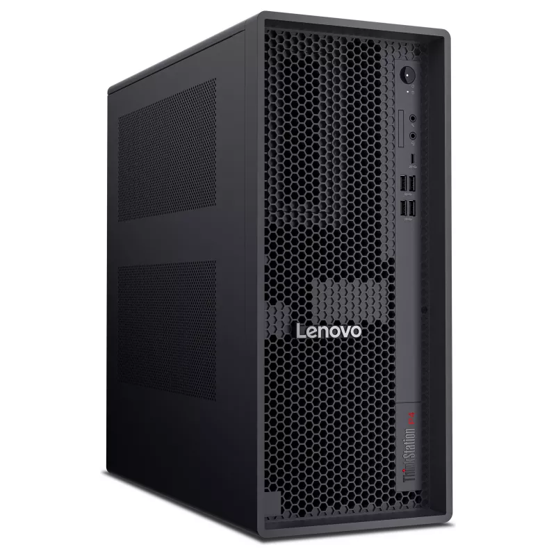 Lenovo ThinkStation P4 30KN Tower Workstation - AMD Ryzen 5 Pro 9655 3.9GHz, 32GB RAM, 512GB NVMe SSD, Radeon Graphics, Windows 11 Pro, Monitor