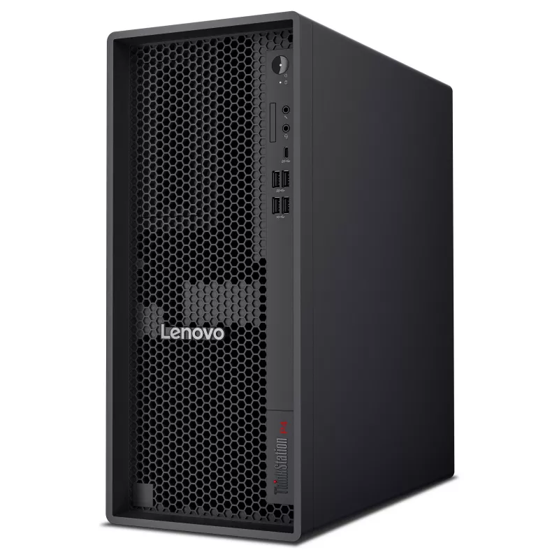 Lenovo ThinkStation P4 30KN Tower Workstation - AMD Ryzen 5 Pro 9655 3.9GHz, 32GB RAM, 512GB NVMe SSD, Radeon Graphics, Windows 11 Pro, Monitor