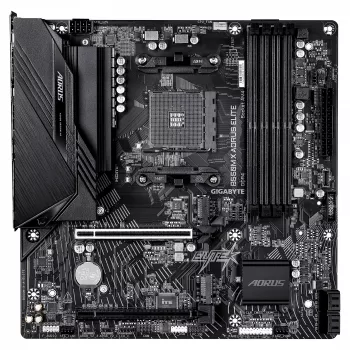 GIGABYTE B550M X AORUS ELITE AM4 Micro-ATX Motherboard, AMD B550, 4x DDR4, HDMI/DP, 2x M.2, 2.5GbE, Wi-Fi 6E