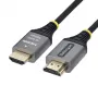 StarTech.com Premium High Speed HDMI Cable with Ethernet - 3 m - Black & Silver - 4K 60Hz, 1440p 144Hz, 18 Gbps, HDMI 2.0, Male to Male