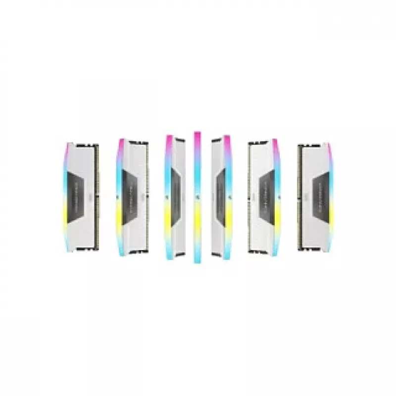 CORSAIR Vengeance RGB 32GB (2x16GB) DDR5 6000MHz CL38 White Dual Channel Kit