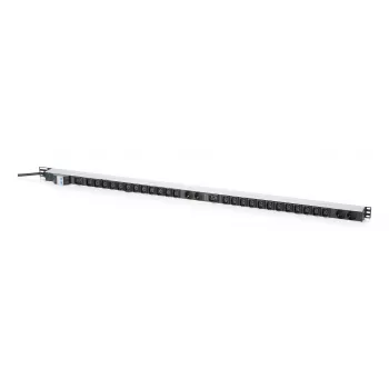 DIGITUS Basic IT PDU, Single-Phase 32A, 24 x C13, 2 x C19, 4 x Schuko, 3 m Cable, IEC 60309 32A Plug