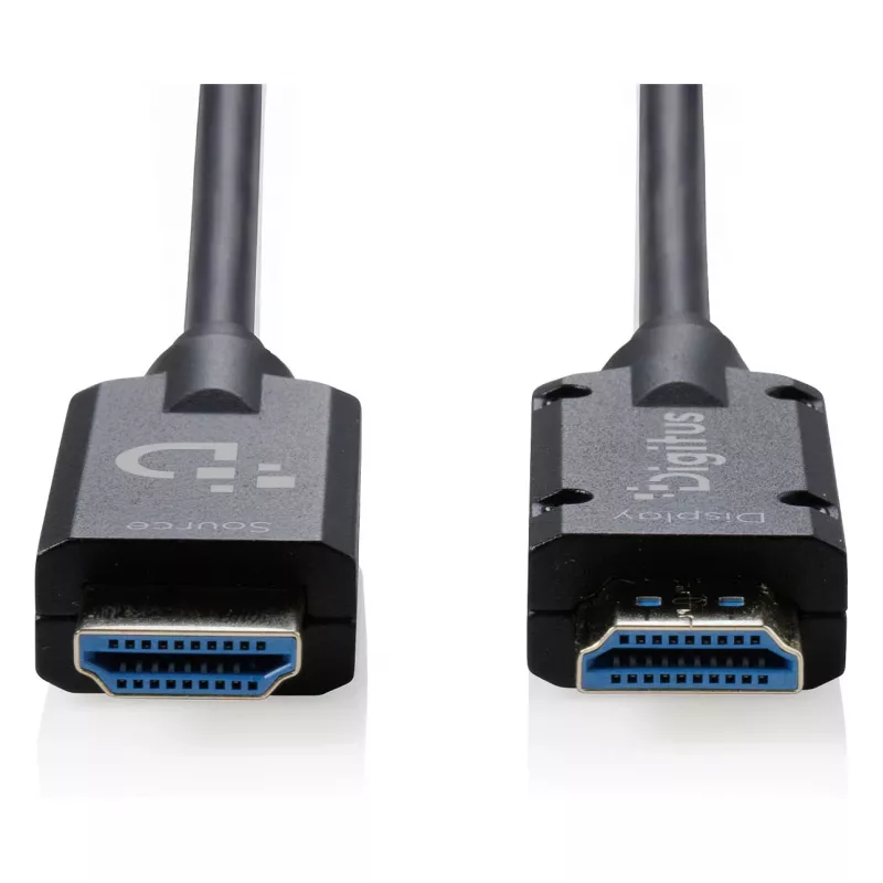 DIGITUS Armored HDMI 2.1 Active Optical Cable, 8K UHD, 48 Gbps, 20 m, Black