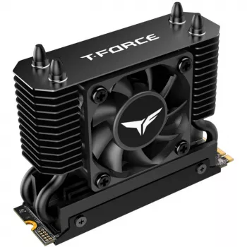 Team Group T-Force GC PRO 2TB M.2 2280 PCIe Gen5 NVMe SSD with T-FORCE DARK AirFlow Heatsink, Black