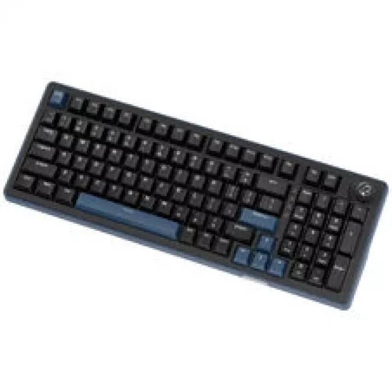 Ducky OK-M 98 Gaming Keyboard, 98% Layout, Hot-Swappable, RGB Backlight, ANSI US, KTT Wine Red Linear Switches