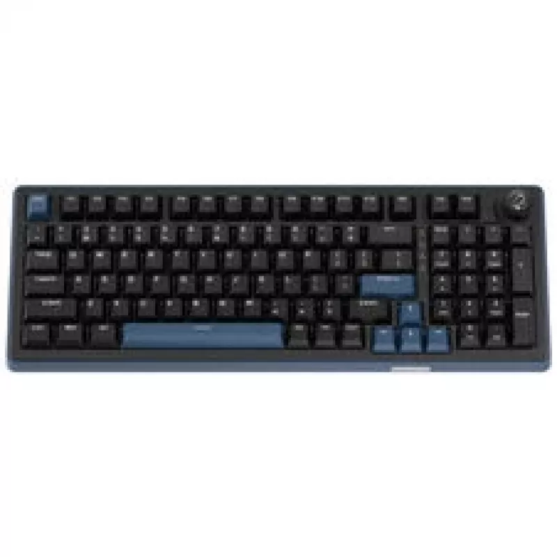 Ducky OK-M 98 Gaming Keyboard, 98% Layout, Hot-Swappable, RGB Backlight, ANSI US, KTT Wine Red Linear Switches