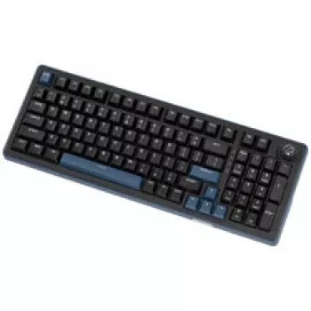 Ducky OK-M 98 Gaming Keyboard, 98% Layout, Hot-Swappable, RGB, ANSI - KTT Baby Blue Switches