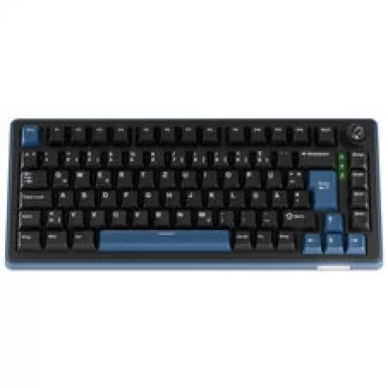 Ducky OK-M 75 Mechanical Gaming Keyboard, 75% Layout, Hot-Swappable KTT Tactile Switches, RGB Backlight, ISO, Black
