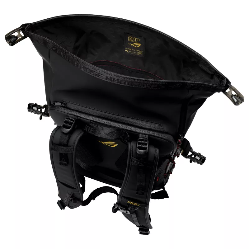 ASUS ROG Slash Backpack BP3802 Edition 20 - 16L Water-Repellent Cordura Laptop Backpack for up to 17.3 inch, Black