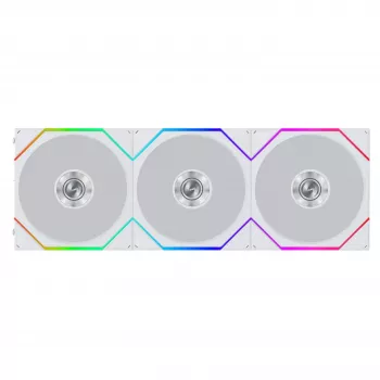 Lian Li UNI FAN TL FLEX Wireless ARGB 120mm Fan, White, 3-Pack with Controller