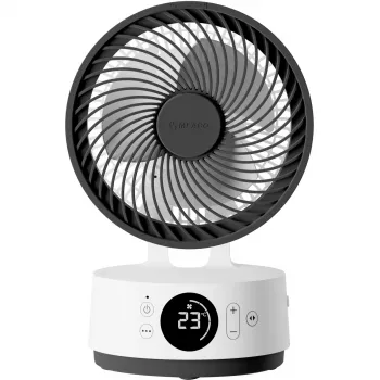MeacoFan Sefte 6 Pedestal Fan White/Grey 12-Speed DC Motor Remote Control 25cm