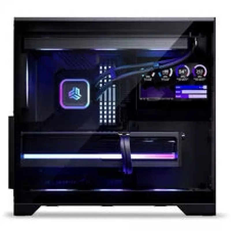 Phanteks XT V5 LCD Midi-Tower PC Case, ATX, 7-Inch LCD, Tempered Glass - Black