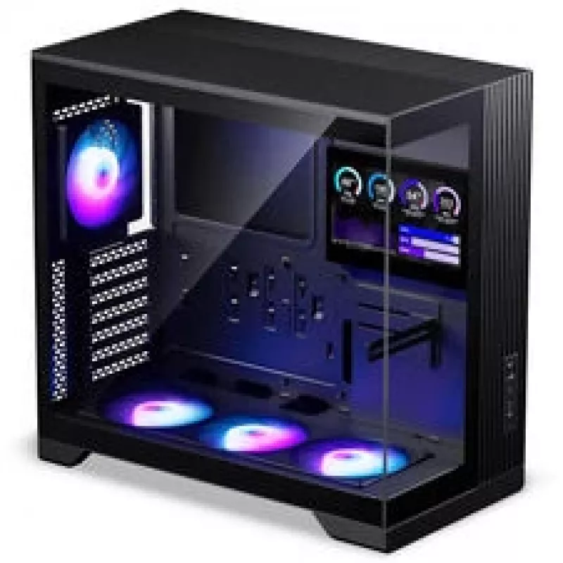 Phanteks XT V5 LCD Midi-Tower PC Case, ATX, 7-Inch LCD, Tempered Glass - Black