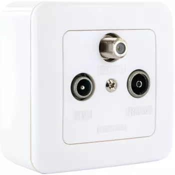 Schwaiger SAT Single Tap-off Socket 2.5 dB Set