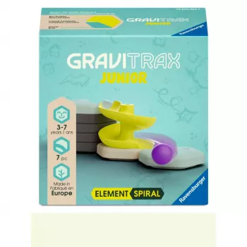 RAVENSBURGER GraviTrax Junior Element Spiral Expansion Set - 13 Pieces, STEM Marble Run Track, Ages 3+