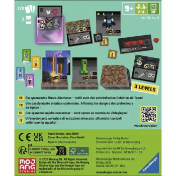 RAVENSBURGER Minecraft: Digging Down Strategy Board Game