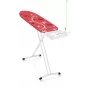LEH Leifheit Air Board Express M Solid Ironing Board with Thermo-Reflect Technology, 120 x 38 cm, Height Adjustable 75-98 cm, Foldable, Cotton Cover