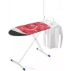 LEH Leifheit Air Board Express M Solid Ironing Board with Thermo-Reflect Technology, 120 x 38 cm, Height Adjustable 75-98 cm, Foldable, Cotton Cover