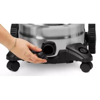 Einhell TC-VC 3055 SA Wet and Dry Vacuum Cleaner with Power Socket, 55L Stainless Steel Tank, 1500W, 190 mbar, Automatic Start/Stop