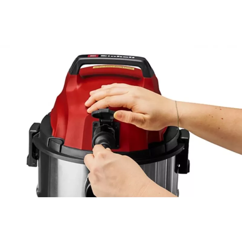 Einhell TC-VC 3055 SA Wet and Dry Vacuum Cleaner with Power Socket, 55L Stainless Steel Tank, 1500W, 190 mbar, Automatic Start/Stop