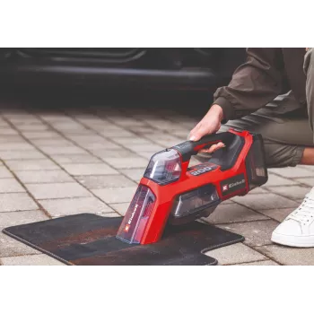 Einhell TE-SCL 18/200 Li-Solo Cordless Wet and Dry Vacuum Cleaner with Washing Function, 20L Stainless Steel Tank, 18V Power X-Change, Bare Tool