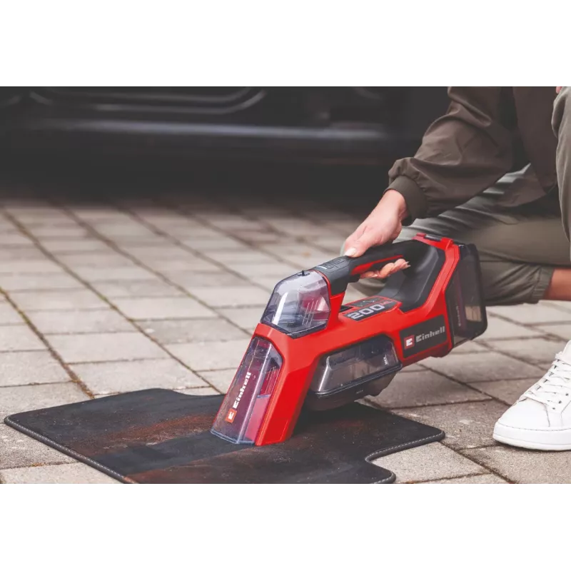 Einhell TE-SCL 18/200 Li-Solo Cordless Wet and Dry Vacuum Cleaner with Washing Function, 20L Stainless Steel Tank, 18V Power X-Change, Bare Tool