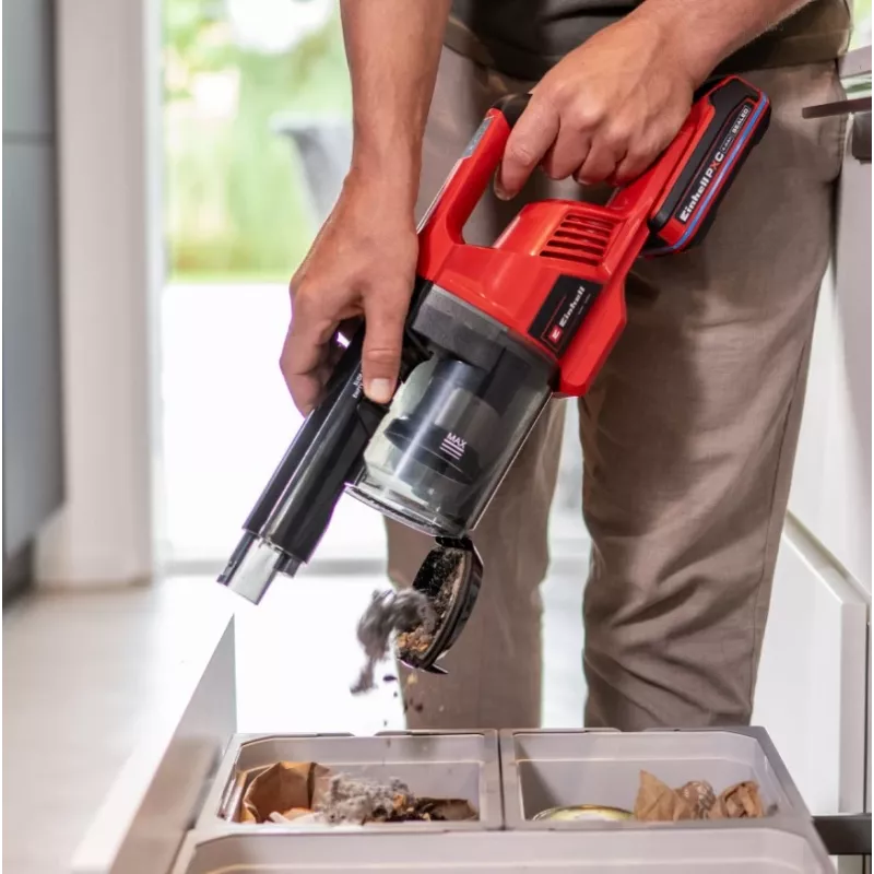 Einhell TE-SV 18 Li-FLX-Solo Cordless Stick Vacuum Cleaner 18V Bare Tool (Red/Black)