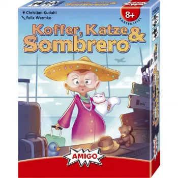 AMIGO Suitcase, Cat & Sombrero Children's Memory Game