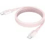 ANSMANN Magnetic USB-C Silicone Cable 1.2m Rose