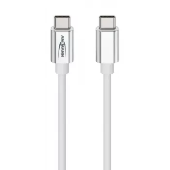 ANSMANN USB-C to USB-C Data and Charging Cable 1.2m White 60W