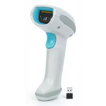 DIGITUS Advanced Wireless 1D/2D Barcode Scanner, 2.4 GHz, 100m Range, IP54, Rechargeable