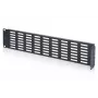 DIGITUS 1U 19-Inch Hinged Ventilated Blanking Panel, Grey RAL 7035, Steel