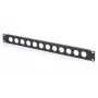 DIGITUS 1U Rack Blank Panel for 12 x D-Type Modules, 19-Inch, Black