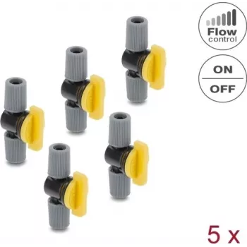 Delock Flow Regulator for Drip Irrigation – Precise Water Quantity Control, 5 Pieces