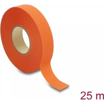 Delock Fabric Tape 25 m x 19 mm Tear-Resistant Self-Adhesive Orange
