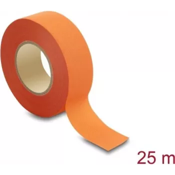 Delock Fabric Adhesive Tape 25 m x 25 mm Tearable Self-Adhesive Orange