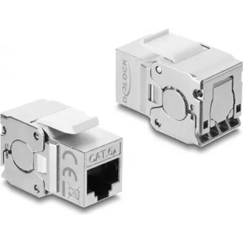 Delock Keystone Module RJ45 Jack to LSA Cat.6A Shielded Tool-Free