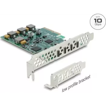 Delock PCI Express x4 Card to 4 x USB Type-C™ 10 Gbps - Low Profile Form Factor