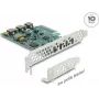 Delock PCI Express x4 Card to 4 x USB Type-C™ 10 Gbps - Low Profile Form Factor