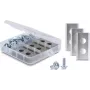 Delock Replacement Blades for Worx Landroid Robotic Lawnmower, 30 Pieces, Stainless Steel with Titanium Coating, Double-Sided, 36 mm