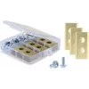 Delock Titanium-Coated Replacement Blades for Worx Landroid Robotic Lawnmowers, 30-Pack